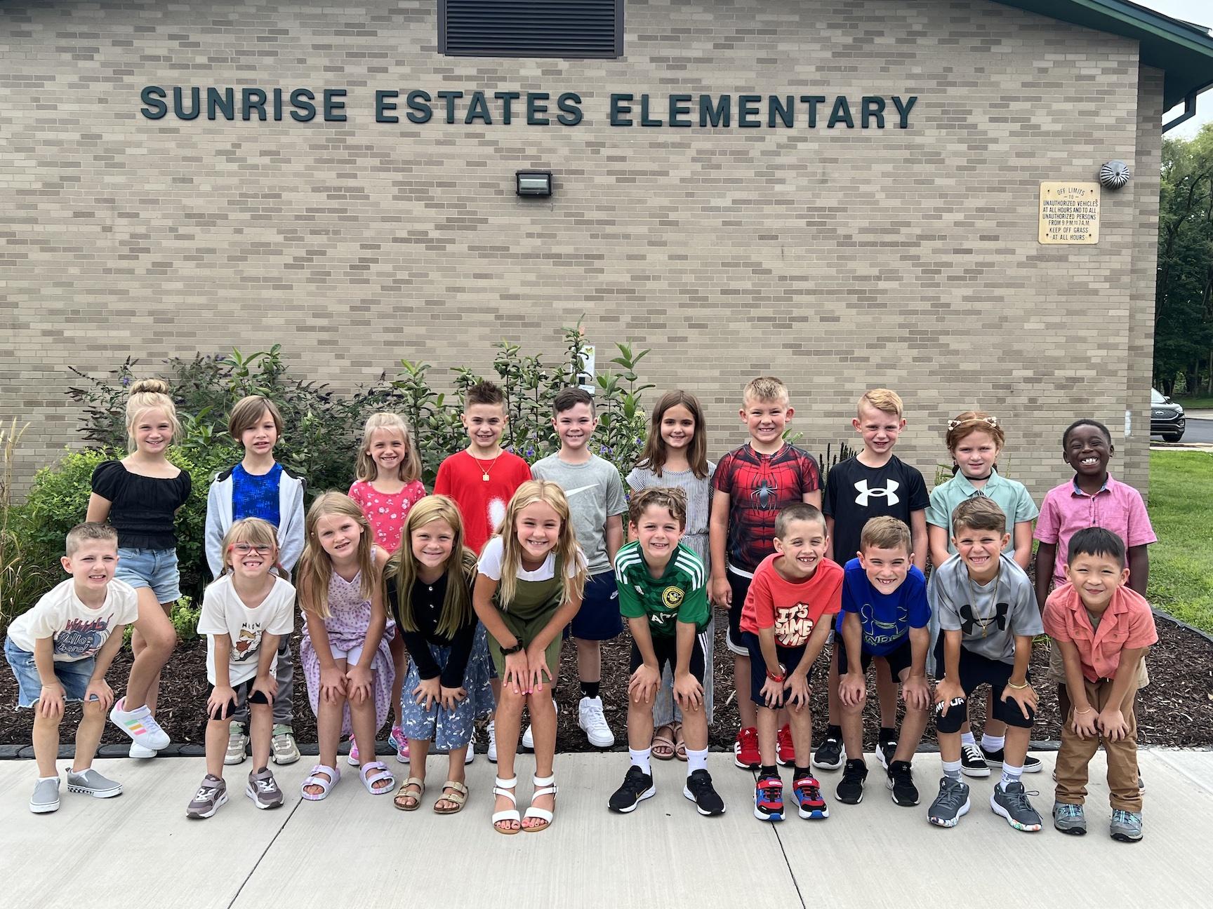 Mrs. Gutwald’s second-grade class at Sunrise Estates Elementary School